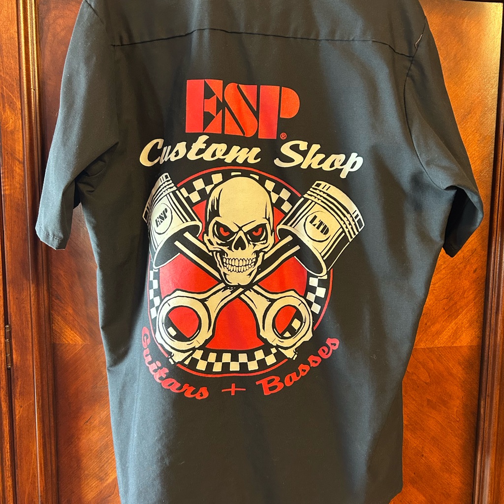 Esp Guitars Custom Shop Red Kap Work Shirt